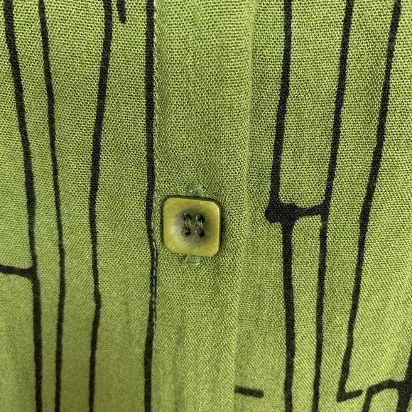 Habitat XL Green/Black Abstract Pattern Tunic Top - Picture 3 of 11